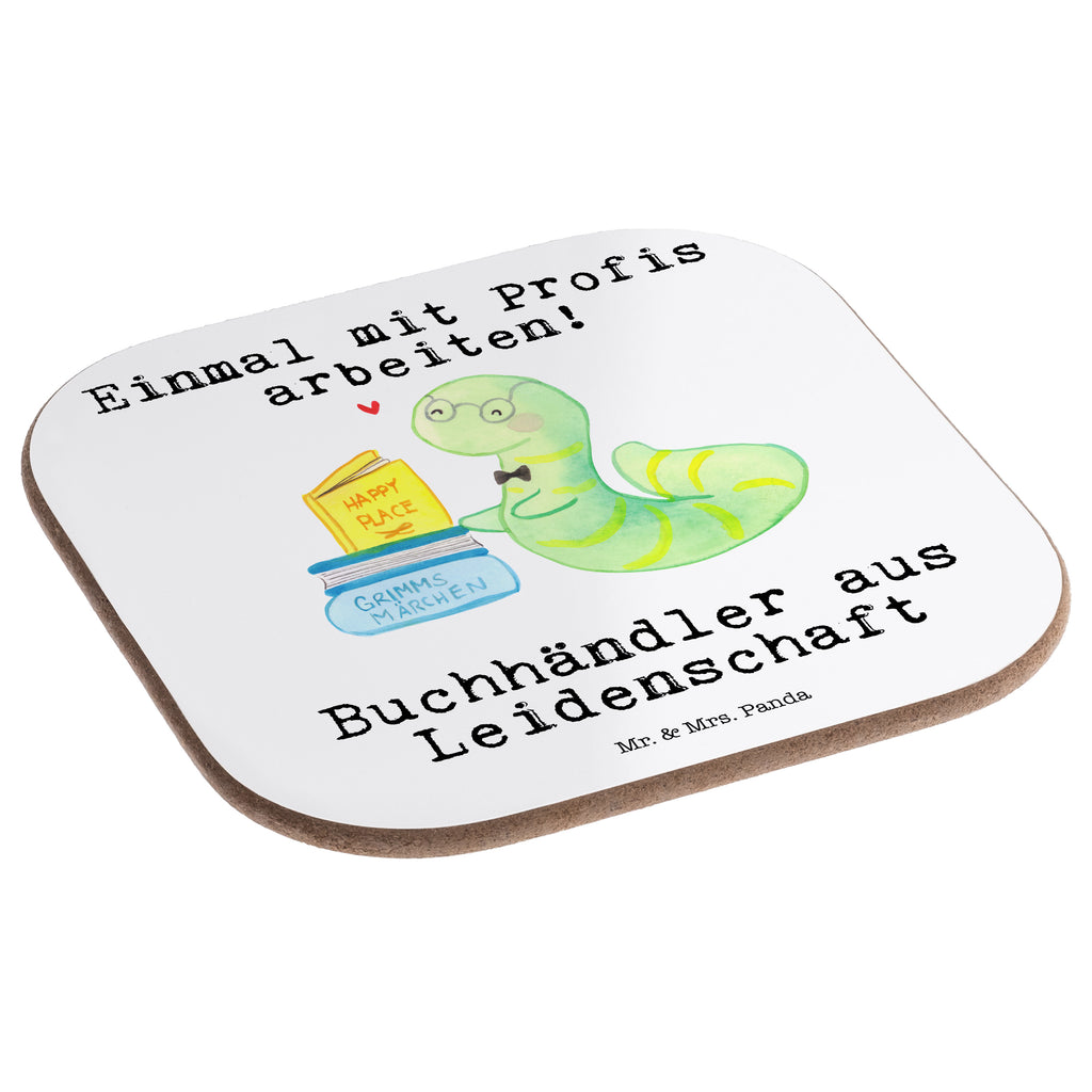 Quadratische Untersetzer Buchhändler aus Leidenschaft Untersetzer, Bierdeckel, Glasuntersetzer, Untersetzer Gläser, Getränkeuntersetzer, Untersetzer aus Holz, Untersetzer für Gläser, Korkuntersetzer, Untersetzer Holz, Holzuntersetzer, Tassen Untersetzer, Untersetzer Design, Beruf, Ausbildung, Jubiläum, Abschied, Rente, Kollege, Kollegin, Geschenk, Schenken, Arbeitskollege, Mitarbeiter, Firma, Danke, Dankeschön, Buchhändler, Buchhandlung, Buchverkäufer, Bibliothekar, Bücherwurm