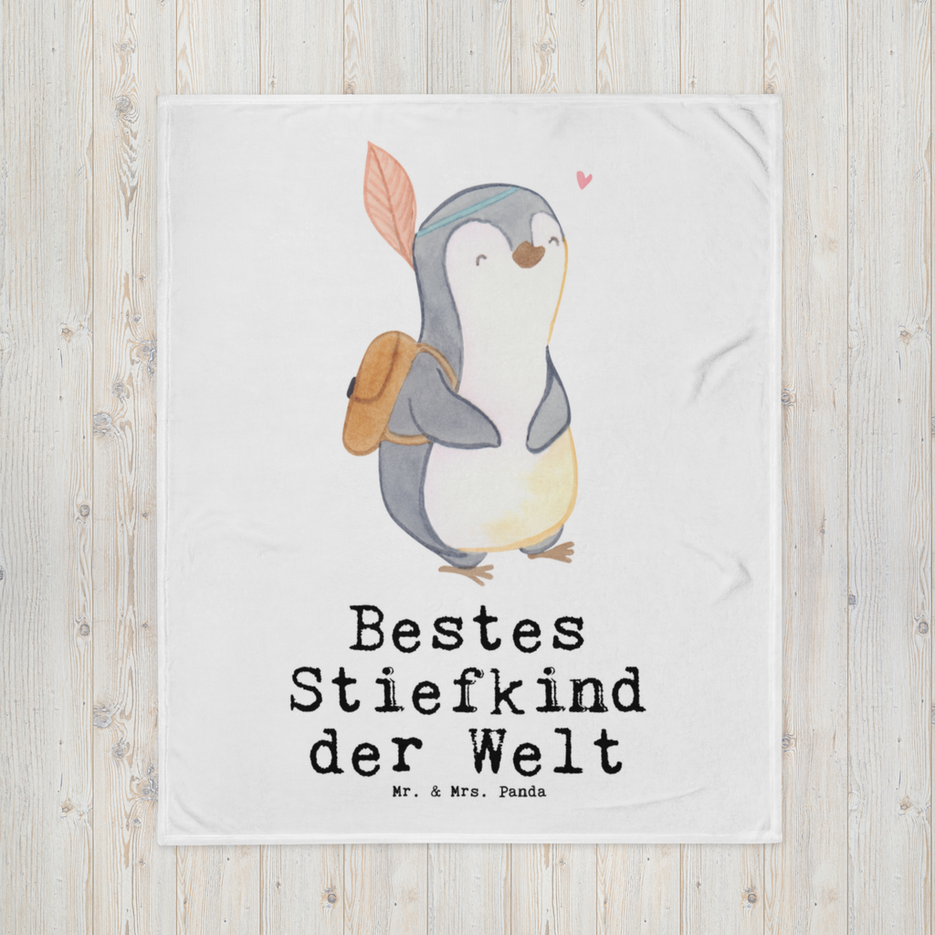 Kuscheldecke Pinguin Bestes Stiefkind der Welt Decke, Wohndecke, Tagesdecke, Wolldecke, Sofadecke, für, Dankeschön, Geschenk, Schenken, Geburtstag, Geburtstagsgeschenk, Geschenkidee, Danke, Bedanken, Mitbringsel, Freude machen, Geschenktipp, Stiefkind, angeheiratet, Kinder, Kind, Kid, Kids, Kiddy, Bestes, Tochter, Sohn, Nachwuchs, Geburt, Liebling, Taufe