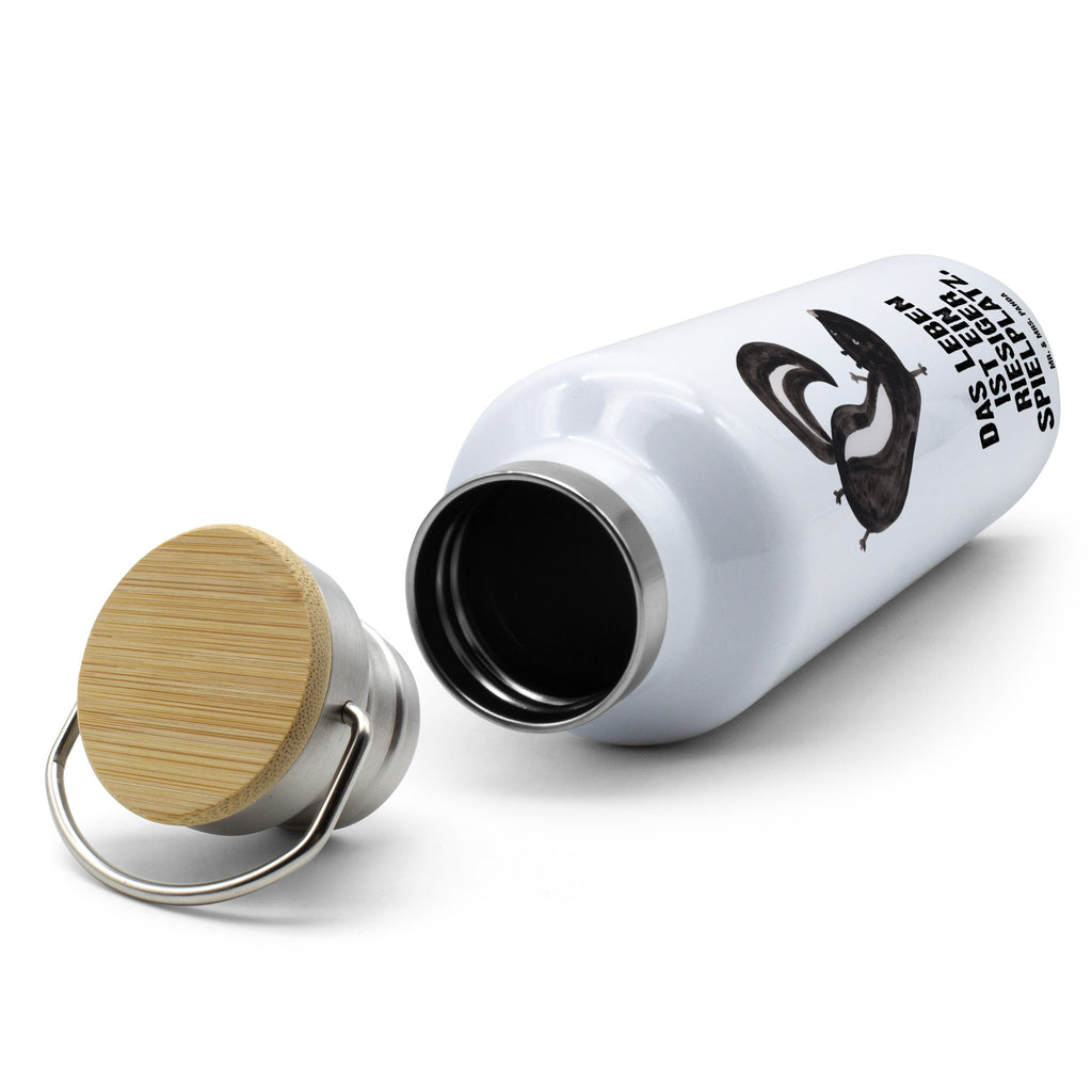 Trinkflasche Stinktier Handstand Thermosflasche, Isolierflasche, Edelstahl, Trinkflasche, isoliert, Wamrhaltefunktion, Sportflasche, Flasche zum Sport, Sportlerflasche, Stinktier, Skunk, Wildtier, Raubtier, Stinker, Stinki, Spielplatz, verpielt, Kind