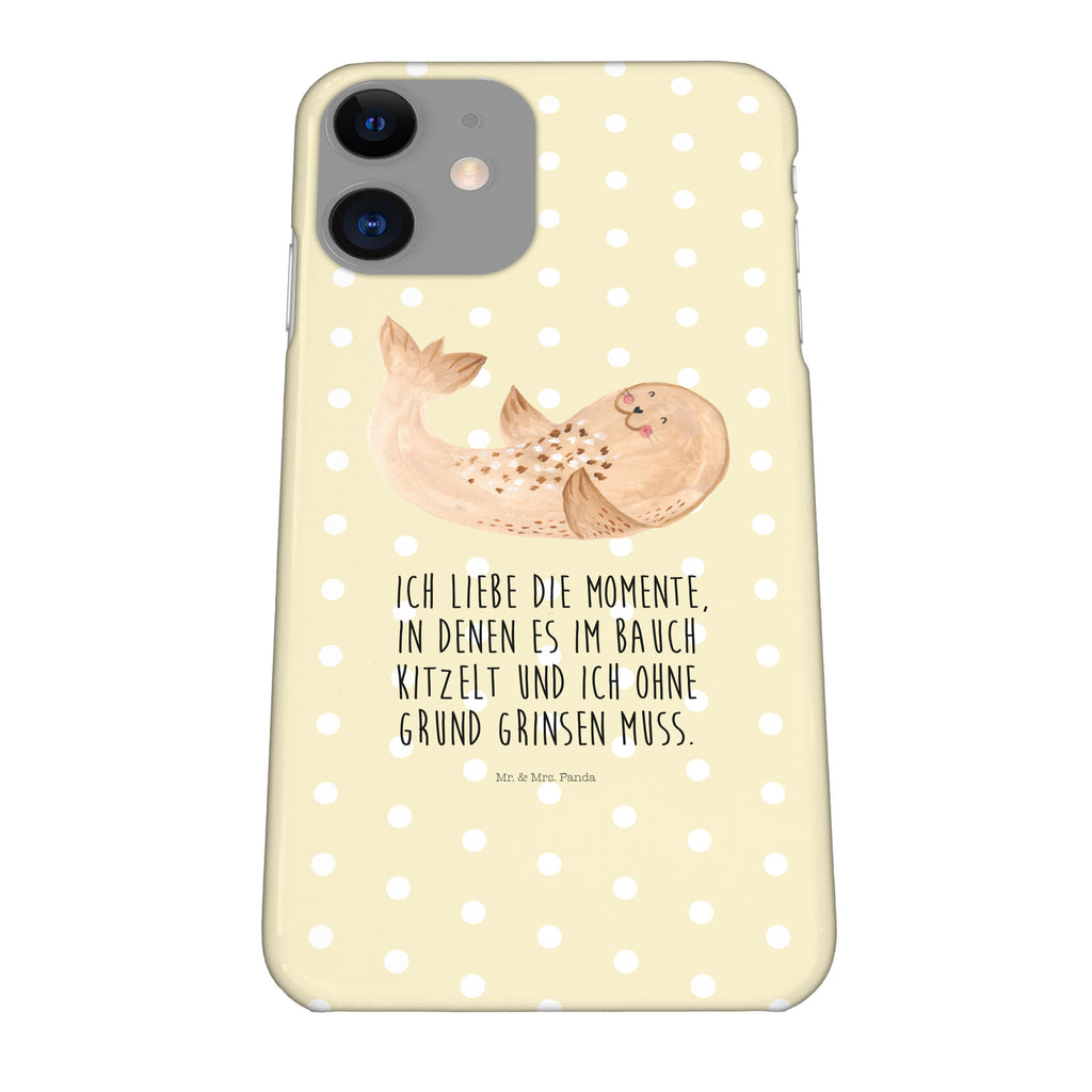 Handyhülle Robbe Liegen Handyhülle, Handycover, Cover, Handy, Hülle, Iphone 10, Iphone X, Tiermotive, Gute Laune, lustige Sprüche, Tiere, Robbe, Robben, Seehund, Strand, Meerestier, Ostsee, Nordsee, Lachen, Freude