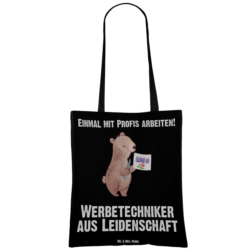 Tragetasche Werbetechniker aus Leidenschaft Beuteltasche, Beutel, Einkaufstasche, Jutebeutel, Stoffbeutel, Tasche, Shopper, Umhängetasche, Strandtasche, Schultertasche, Stofftasche, Tragetasche, Badetasche, Jutetasche, Einkaufstüte, Laptoptasche, Beruf, Ausbildung, Jubiläum, Abschied, Rente, Kollege, Kollegin, Geschenk, Schenken, Arbeitskollege, Mitarbeiter, Firma, Danke, Dankeschön