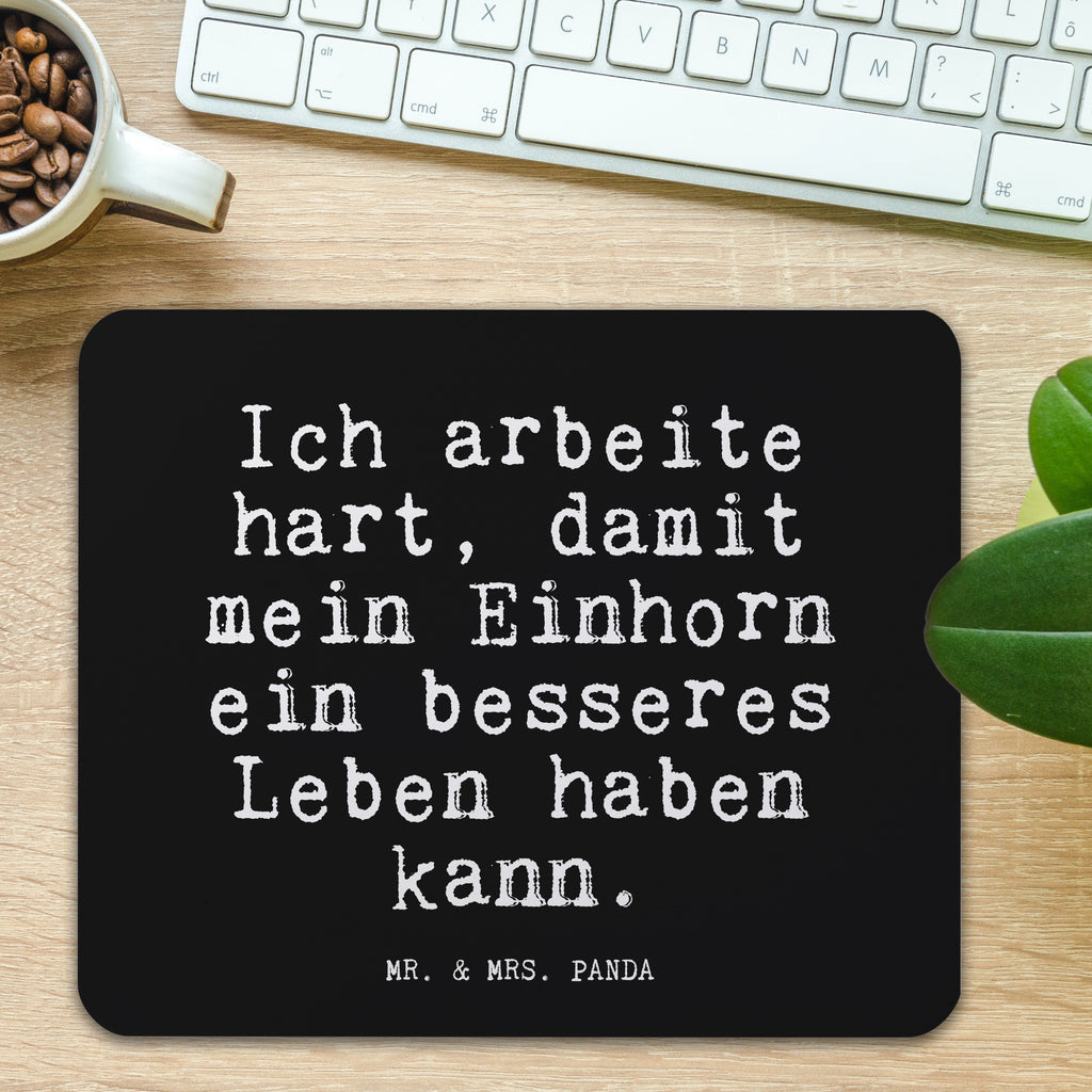 Mauspad Fun Talk Ich arbeite hart, damit mein Einhorn ein besseres Leben haben kann. Mousepad, Computer zubehör, Büroausstattung, PC Zubehör, Arbeitszimmer, Mauspad, Einzigartiges Mauspad, Designer Mauspad, Mausunterlage, Mauspad Büro, Spruch, Sprüche, lustige Sprüche, Weisheiten, Zitate, Spruch Geschenke, Glizer Spruch Sprüche Weisheiten Zitate Lustig Weisheit Worte