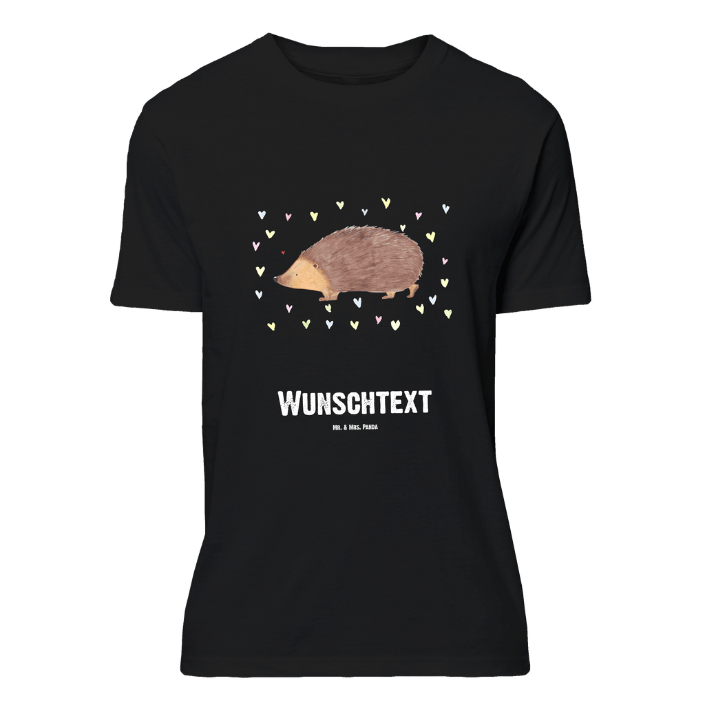 Personalisiertes T-Shirt Igel Herzen T-Shirt Personalisiert, T-Shirt mit Namen, T-Shirt mit Aufruck, Männer, Frauen, Wunschtext, Bedrucken, Tiermotive, Gute Laune, lustige Sprüche, Tiere, Liebe, Herz, Herzen, Igel, Vertrauen, Kuss, Leben