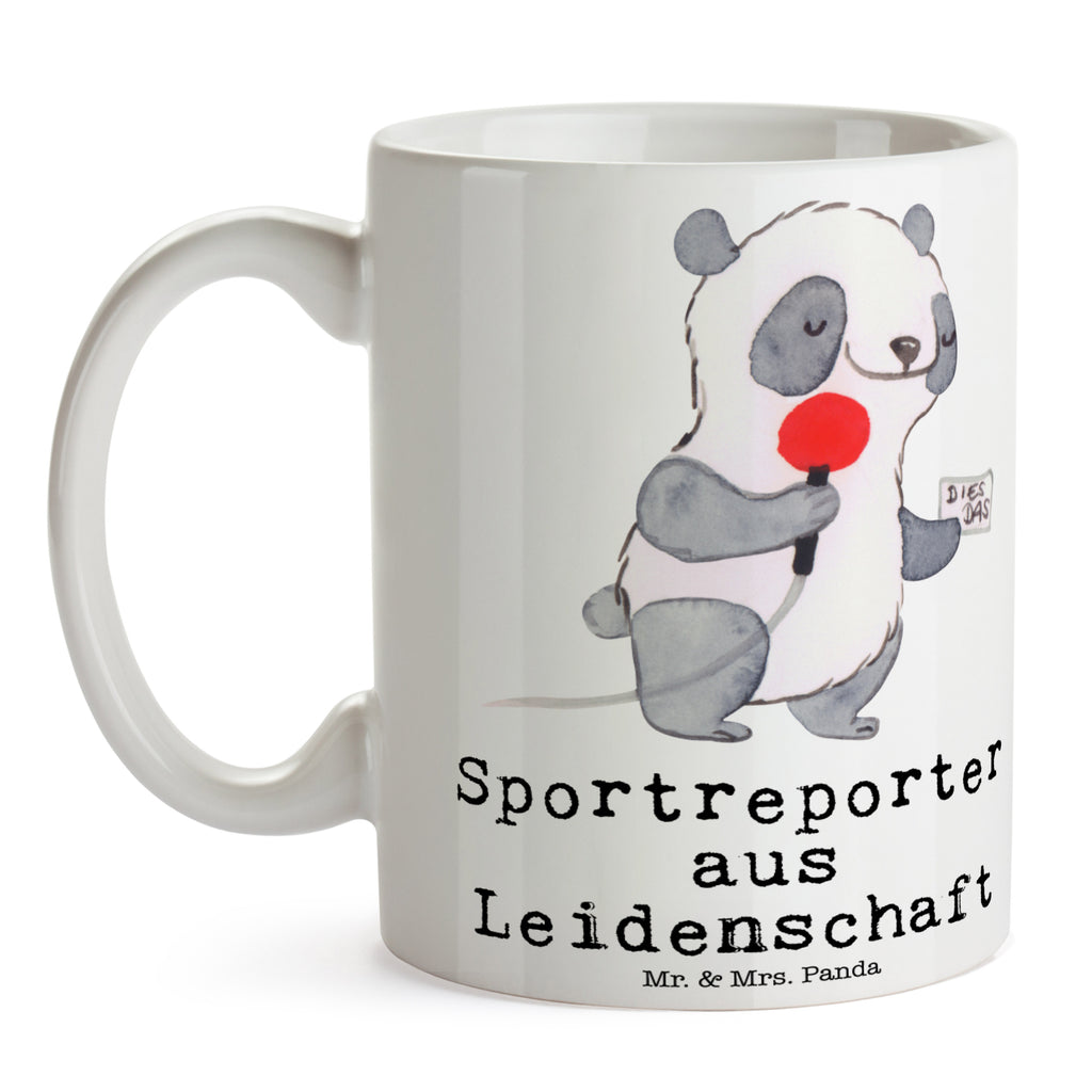 Tasse Sportreporter aus Leidenschaft Tasse, Kaffeetasse, Teetasse, Becher, Kaffeebecher, Teebecher, Keramiktasse, Porzellantasse, Büro Tasse, Geschenk Tasse, Tasse Sprüche, Tasse Motive, Kaffeetassen, Tasse bedrucken, Designer Tasse, Cappuccino Tassen, Schöne Teetassen, Beruf, Ausbildung, Jubiläum, Abschied, Rente, Kollege, Kollegin, Geschenk, Schenken, Arbeitskollege, Mitarbeiter, Firma, Danke, Dankeschön