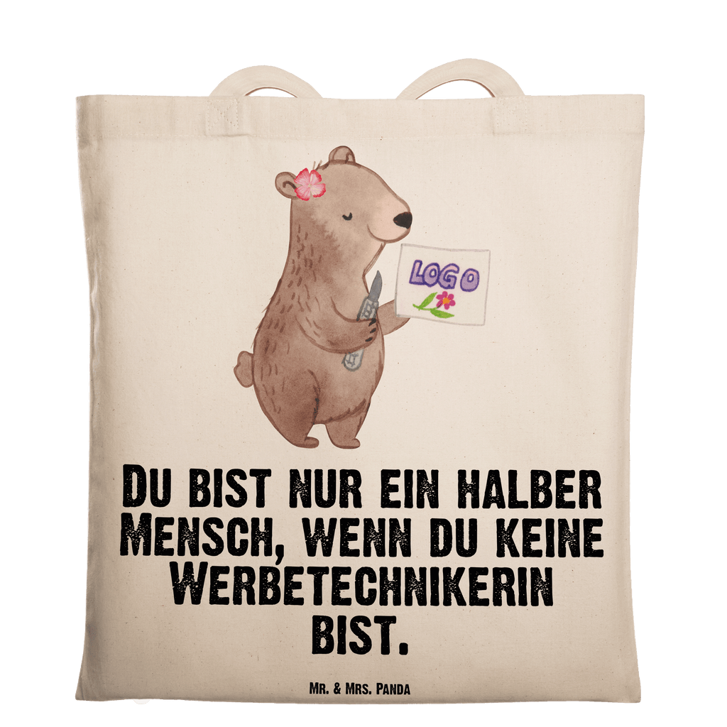 Tragetasche Werbetechnikerin mit Herz Beuteltasche, Beutel, Einkaufstasche, Jutebeutel, Stoffbeutel, Beruf, Ausbildung, Jubiläum, Abschied, Rente, Kollege, Kollegin, Geschenk, Schenken, Arbeitskollege, Mitarbeiter, Firma, Danke, Dankeschön