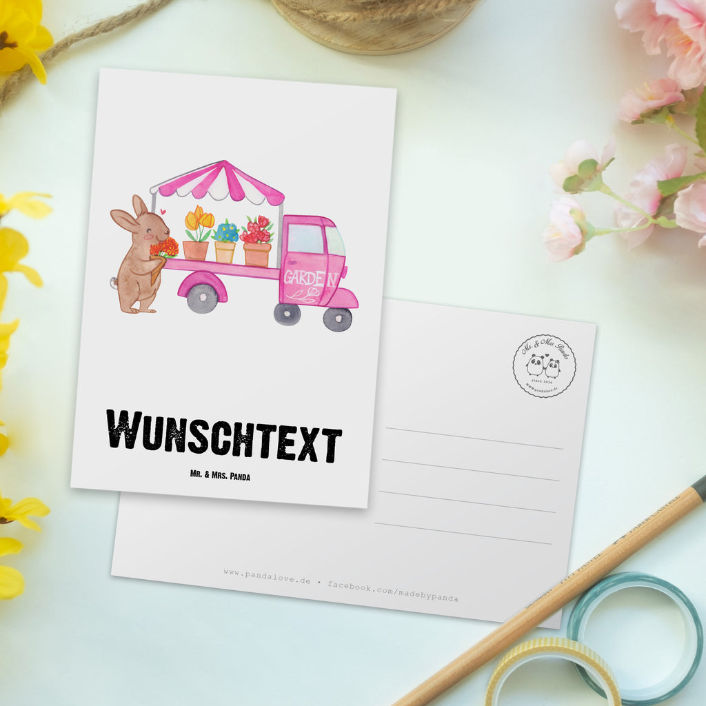 Personalisierte Postkarte Osterhase Blumenwagen Postkarte mit Namen, Postkarte bedrucken, Postkarte mit Wunschtext, Postkarte personalisierbar, Geschenkkarte mit Namen, Grußkarte mit Namen, Karte mit Namen, Einladung mit Namen, Ansichtskarte mit Namen, Geschenkkarte mit Wunschtext, Grußkarte mit Wunschtext, Karte mit Wunschtext, Einladung mit Wunschtext, Ansichtskarte mit Wunschtext, Ostern, Osterhase, Ostergeschenke, Osternest, Osterdeko, Geschenke zu Ostern, Ostern Geschenk, Ostergeschenke Kinder, Ostern Kinder, Tulpen, Blumen