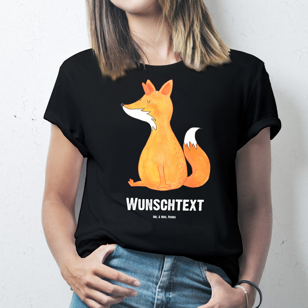 Personalisiertes T-Shirt Fuchshörnchen Wunsch T-Shirt Personalisiert, T-Shirt mit Namen, T-Shirt mit Aufruck, Männer, Frauen, Wunschtext, Bedrucken, Einhorn, Einhörner, Einhorn Deko, Pegasus, Unicorn, Fuchs, Unicorns, Fuchshörnchen, Fuchshorn, Foxycorn, Füchse