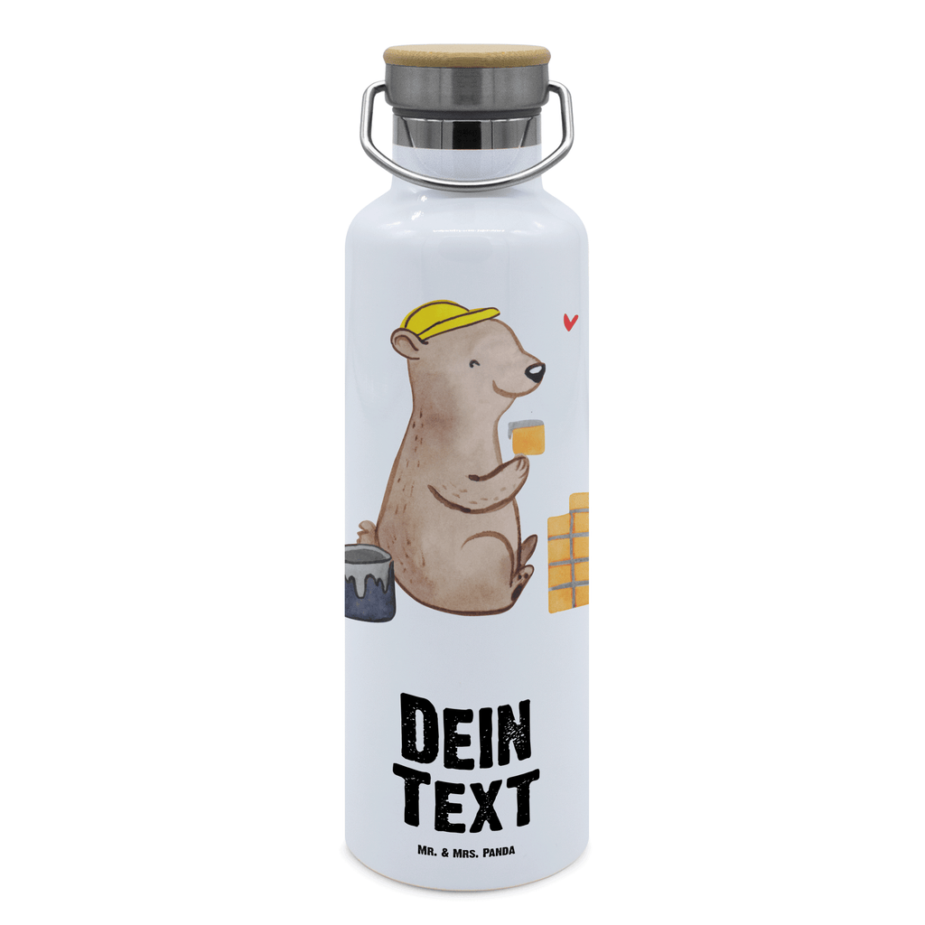 Personalisierte Trinkflasche Maurer mit Herz Personalisierte Trinkflasche, Trinkflasche mit Namen, Trinkflasche bedrucken, Flasche personalisiert, Trinkflasch mit Aufdruck, Trinkflasche Werbegeschenk, Namensaufdruck Trinkflasche, Sportflasche personalisiert, Trinkflasche Sport, Beruf, Ausbildung, Jubiläum, Abschied, Rente, Kollege, Kollegin, Geschenk, Schenken, Arbeitskollege, Mitarbeiter, Firma, Danke, Dankeschön, Maurer, Maurermeister, Gesellenprüfung, Handwerker, Maurerbetrieb