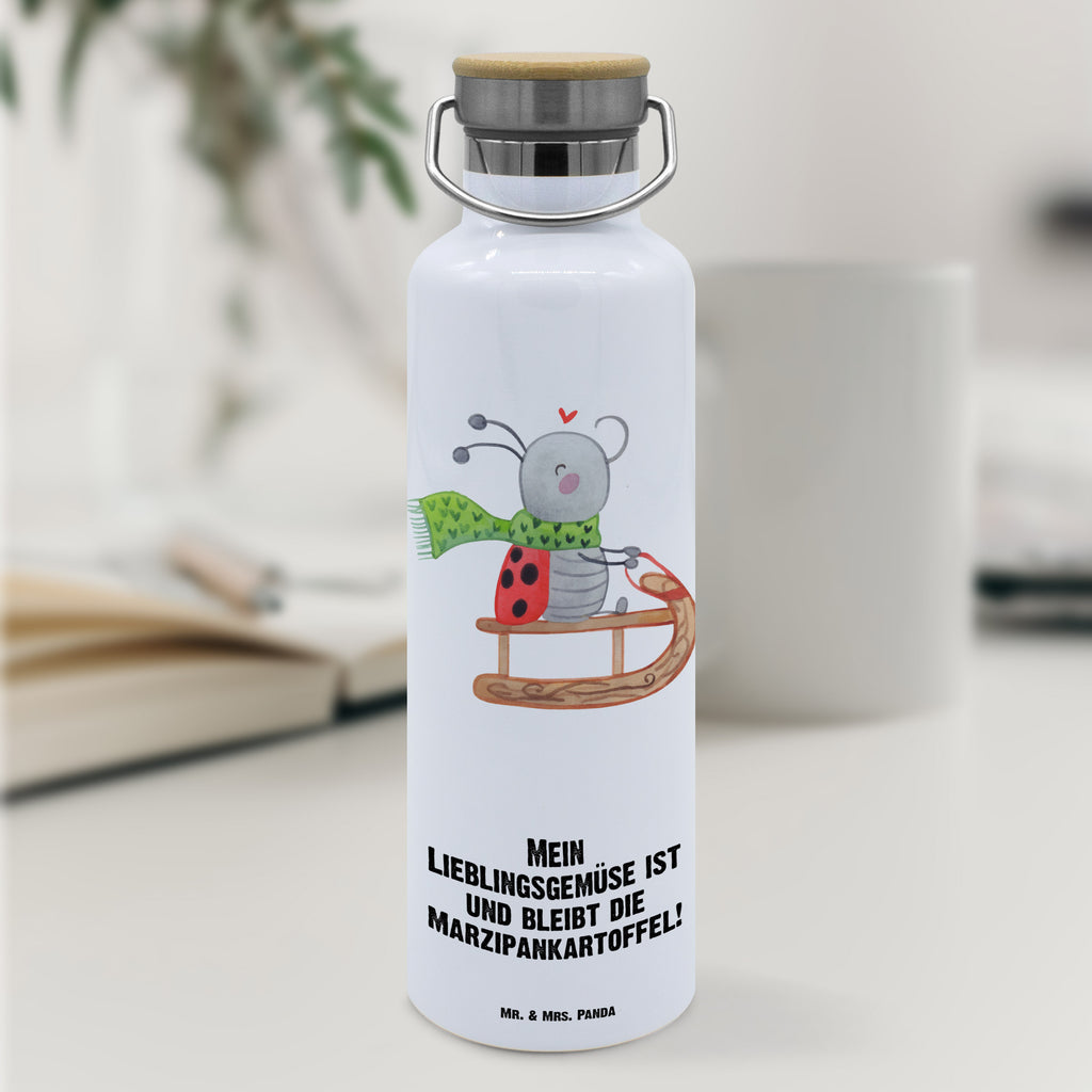 Trinkflasche Smörle Rodeln Thermosflasche, Isolierflasche, Edelstahl, Trinkflasche, isoliert, Wamrhaltefunktion, Sportflasche, Flasche zum Sport, Sportlerflasche, Winter, Weihnachten, Weihnachtsdeko, Nikolaus, Advent, Heiligabend, Wintermotiv, Schlittenfahren, Smörle, Marzipan