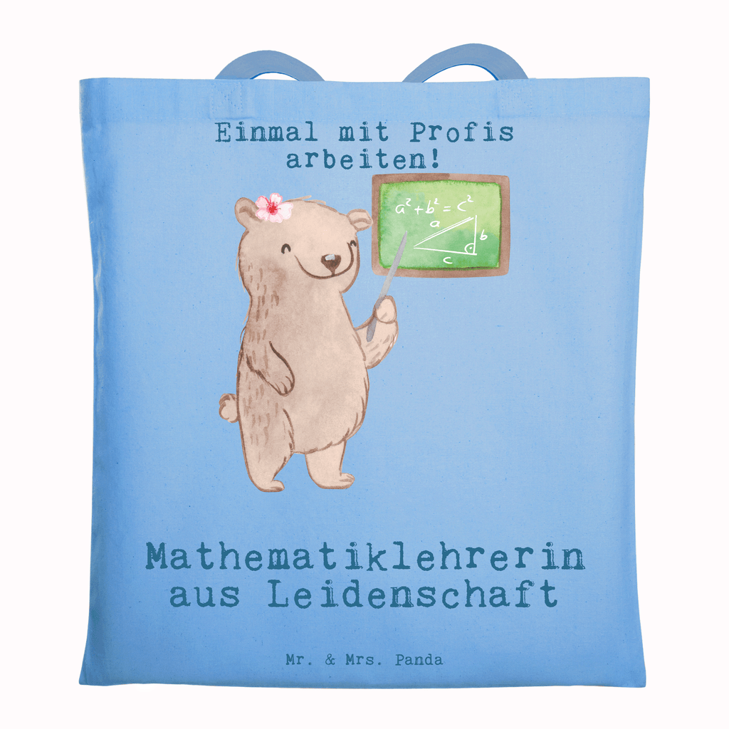 Tragetasche Mathematiklehrerin aus Leidenschaft Beuteltasche, Beutel, Einkaufstasche, Jutebeutel, Stoffbeutel, Tasche, Shopper, Umhängetasche, Strandtasche, Schultertasche, Stofftasche, Tragetasche, Badetasche, Jutetasche, Einkaufstüte, Laptoptasche, Beruf, Ausbildung, Jubiläum, Abschied, Rente, Kollege, Kollegin, Geschenk, Schenken, Arbeitskollege, Mitarbeiter, Firma, Danke, Dankeschön, Mathematiklehrerin, Lehramtstudent, Referendariat, Mathelehrerin, Matheunterricht