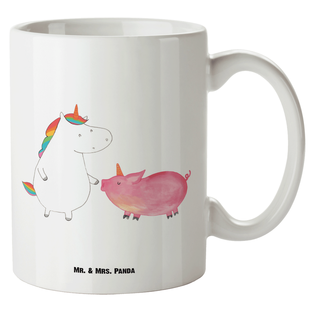 XL Tasse Einhorn + Schweinhorn XL Tasse, Große Tasse, Grosse Kaffeetasse, XL Becher, XL Teetasse, spülmaschinenfest, Jumbo Tasse, Groß, Einhorn, Einhörner, Einhorn Deko, Pegasus, Unicorn, Freundschaft, Schweinhorn, Schwein, Freundin, Schweinchen