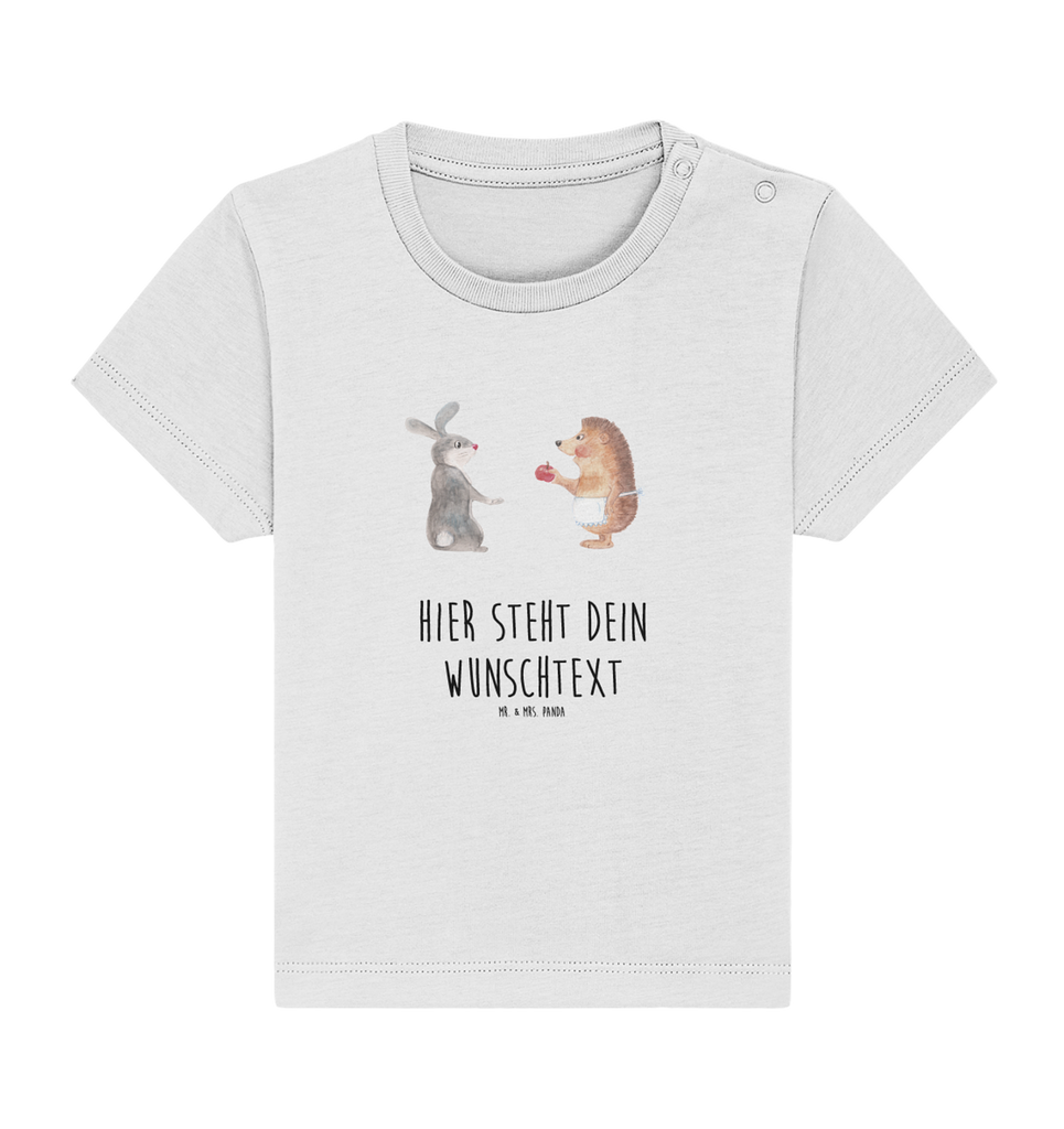 Personalisiertes Baby Shirt Hase Igel Personalisiertes Baby T-Shirt, Personalisiertes Jungen Baby T-Shirt, Personalisiertes Mädchen Baby T-Shirt, Personalisiertes Shirt, Tiermotive, Gute Laune, lustige Sprüche, Tiere, Igel und Hase, Igel, Hase, Liebe Spruch, Liebeskummer Geschenk, Herzschmerz, Trösten, Trennungsschmerz, Spruch romantisch