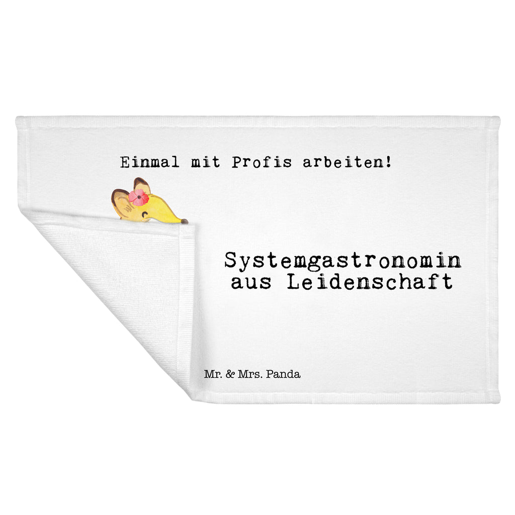 Handtuch Systemgastronomin aus Leidenschaft Gästetuch, Reisehandtuch, Sport Handtuch, Frottier, Kinder Handtuch, Beruf, Ausbildung, Jubiläum, Abschied, Rente, Kollege, Kollegin, Geschenk, Schenken, Arbeitskollege, Mitarbeiter, Firma, Danke, Dankeschön