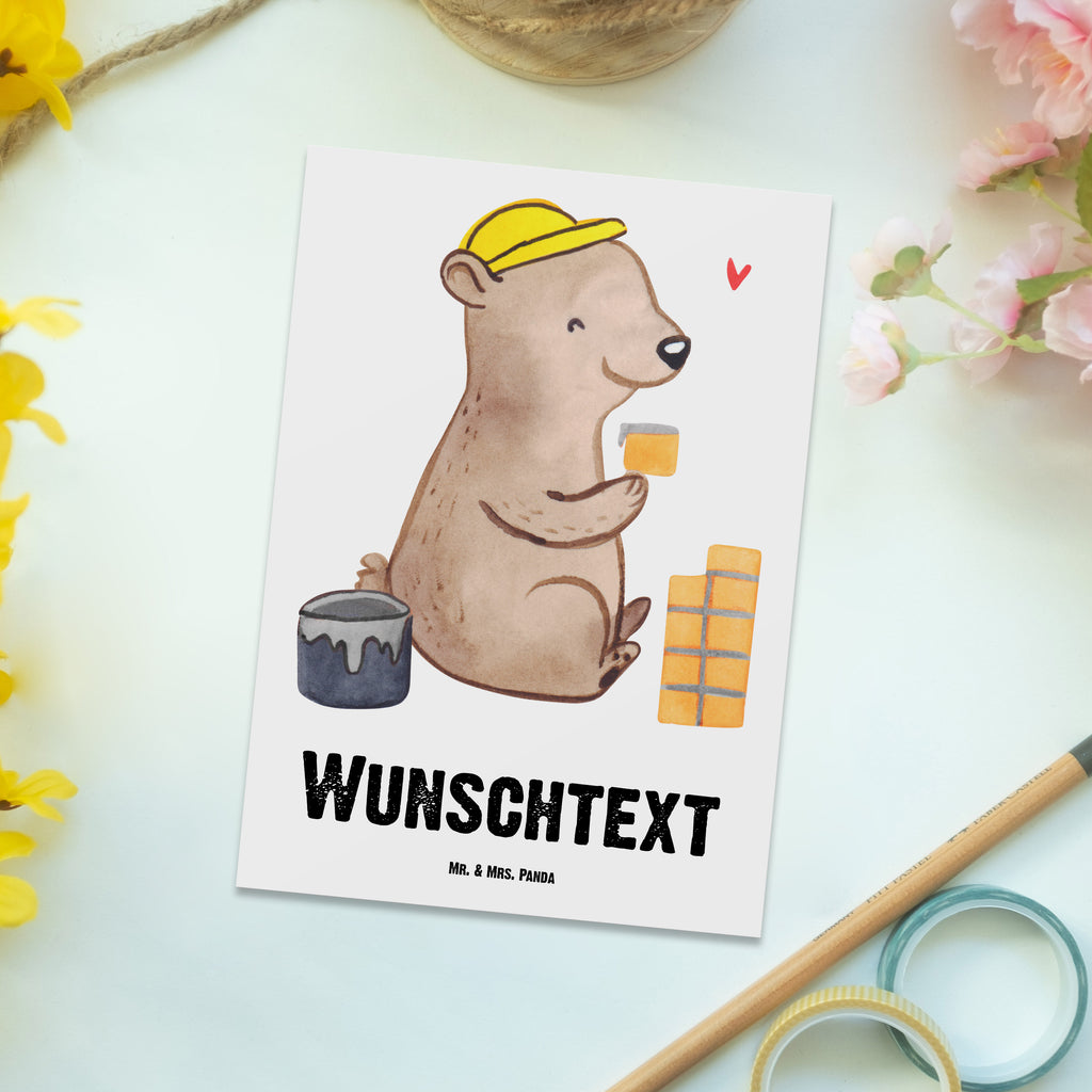 Personalisierte Postkarte Maurer mit Herz Postkarte mit Namen, Postkarte bedrucken, Postkarte mit Wunschtext, Postkarte personalisierbar, Geschenkkarte mit Namen, Grußkarte mit Namen, Karte mit Namen, Einladung mit Namen, Ansichtskarte mit Namen, Geschenkkarte mit Wunschtext, Grußkarte mit Wunschtext, Karte mit Wunschtext, Einladung mit Wunschtext, Ansichtskarte mit Wunschtext, Beruf, Ausbildung, Jubiläum, Abschied, Rente, Kollege, Kollegin, Geschenk, Schenken, Arbeitskollege, Mitarbeiter, Firma, Danke, Dankeschön, Maurer, Maurermeister, Gesellenprüfung, Handwerker, Maurerbetrieb