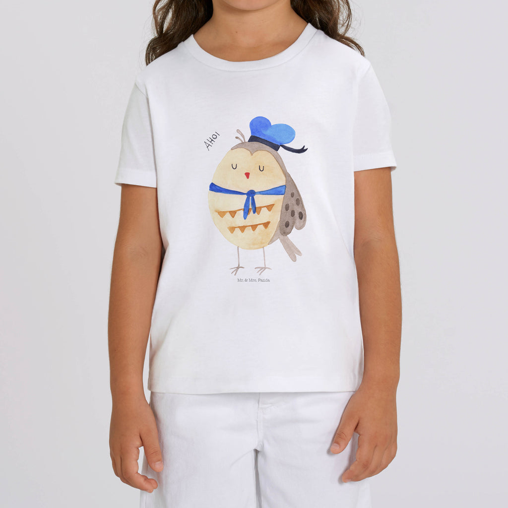 Organic Kinder T-Shirt Eule Matrose Kinder T-Shirt, Kinder T-Shirt Mädchen, Kinder T-Shirt Jungen, Eule, Eule Spruch, Eule Deko, Owl, Wortspiel lustig, Matrose, Freundin, Ehe, Seefahrer, Heimathafen, Hochzeitstag Geschenk