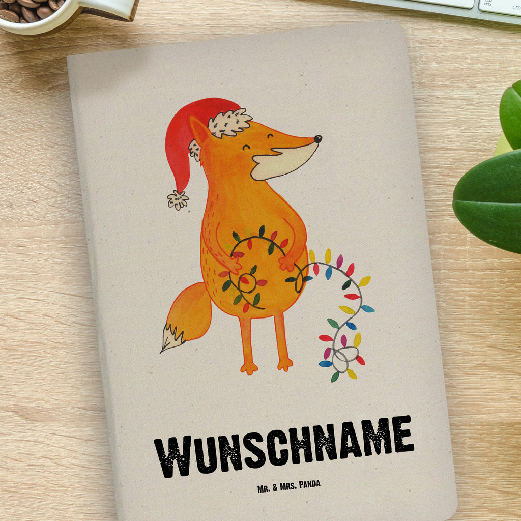 DIN A4 Personalisiertes Notizbuch Fuchs Weihnachten Personalisiertes Notizbuch, Notizbuch mit Namen, Notizbuch bedrucken, Personalisierung, Namensbuch, Namen, Winter, Weihnachten, Weihnachtsdeko, Nikolaus, Advent, Heiligabend, Wintermotiv, Fuchs, Füchse, Spruch schön, Geschenk Weihnachten, Weihnachtsmann, Weihnachtszeit