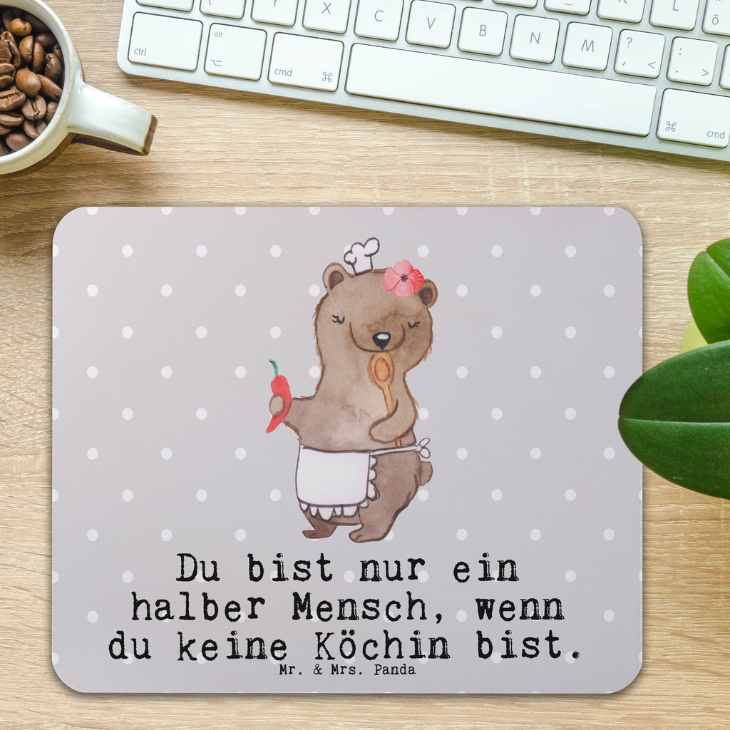 Mauspad Köchin mit Herz Mousepad, Computer zubehör, Büroausstattung, PC Zubehör, Arbeitszimmer, Mauspad, Einzigartiges Mauspad, Designer Mauspad, Mausunterlage, Mauspad Büro, Beruf, Ausbildung, Jubiläum, Abschied, Rente, Kollege, Kollegin, Geschenk, Schenken, Arbeitskollege, Mitarbeiter, Firma, Danke, Dankeschön, Köchin, Chefköchin, Küchenchefin, Küchenmeisterin, Schiffsköchin, Sterneköchin, Fernsehköchin, Restaurant