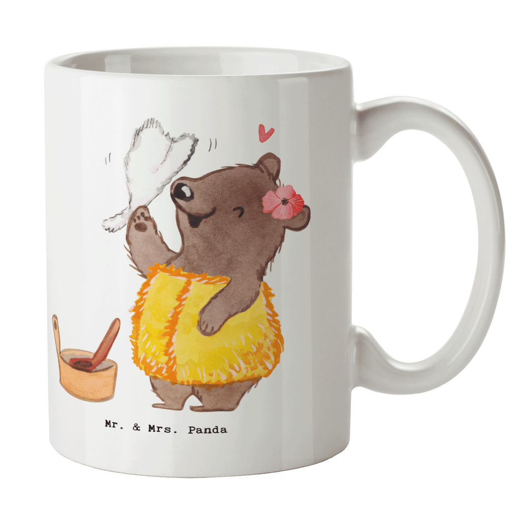 Tasse Saunameisterin mit Herz Tasse, Kaffeetasse, Teetasse, Becher, Kaffeebecher, Teebecher, Keramiktasse, Porzellantasse, Büro Tasse, Geschenk Tasse, Tasse Sprüche, Tasse Motive, Kaffeetassen, Tasse bedrucken, Designer Tasse, Cappuccino Tassen, Schöne Teetassen, Beruf, Ausbildung, Jubiläum, Abschied, Rente, Kollege, Kollegin, Geschenk, Schenken, Arbeitskollege, Mitarbeiter, Firma, Danke, Dankeschön