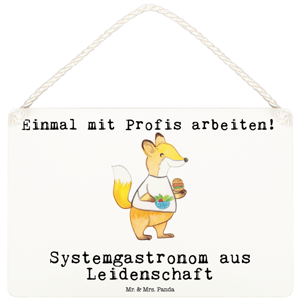 Deko Schild Systemgastronom aus Leidenschaft Dekoschild, Deko Schild, Schild, Tür Schild, Türschild, Holzschild, Wandschild, Wanddeko, Beruf, Ausbildung, Jubiläum, Abschied, Rente, Kollege, Kollegin, Geschenk, Schenken, Arbeitskollege, Mitarbeiter, Firma, Danke, Dankeschön