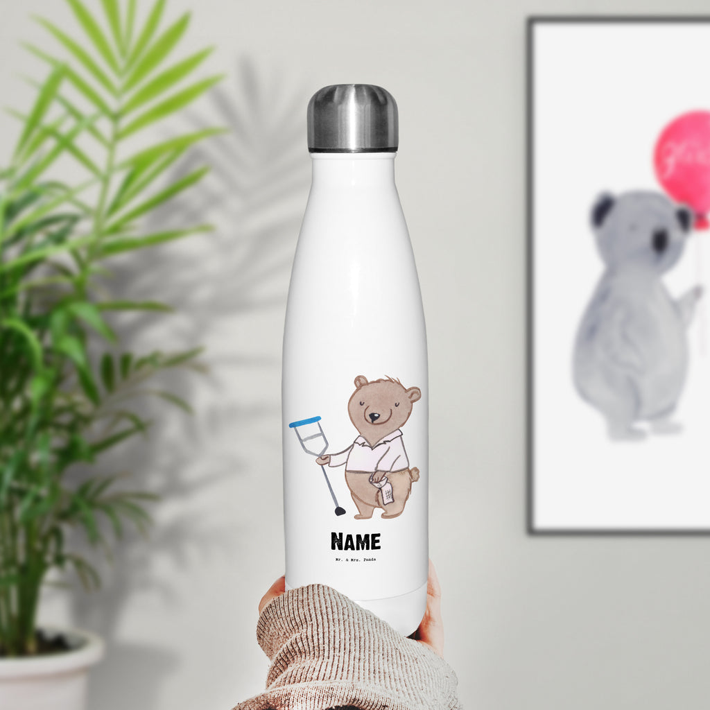 Personalisierte Thermosflasche Orthopäde mit Herz Personalisierte Isolierflasche, Personalisierte Thermoflasche, Personalisierte Trinkflasche, Trinkflasche Mit Namen, Wunschname, Bedrucken, Namensflasche, Beruf, Ausbildung, Jubiläum, Abschied, Rente, Kollege, Kollegin, Geschenk, Schenken, Arbeitskollege, Mitarbeiter, Firma, Danke, Dankeschön, Orthopäde, Facharzt, Orthopädie, Praxis, Eröffnung