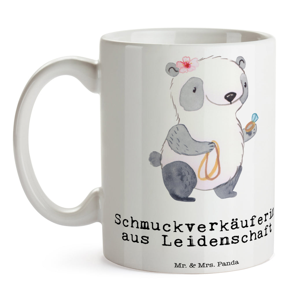 Tasse Schmuckverkäuferin aus Leidenschaft Tasse, Kaffeetasse, Teetasse, Becher, Kaffeebecher, Teebecher, Keramiktasse, Porzellantasse, Büro Tasse, Geschenk Tasse, Tasse Sprüche, Tasse Motive, Kaffeetassen, Tasse bedrucken, Designer Tasse, Cappuccino Tassen, Schöne Teetassen, Beruf, Ausbildung, Jubiläum, Abschied, Rente, Kollege, Kollegin, Geschenk, Schenken, Arbeitskollege, Mitarbeiter, Firma, Danke, Dankeschön, Schmuckverkäuferin, Juwelier, Goldschmied, Schmied, Schmuckwarenhändler, Schmuckgeschäft, Eröffnung