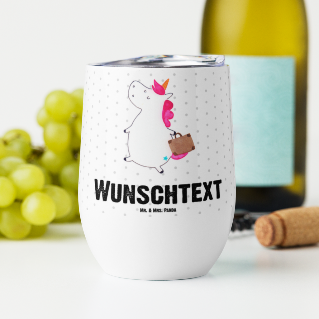 Personalisierter Weinbecher Einhorn Koffer Personalisierter Weinbecher, Personalisierter Glühwein Becher, Heißgetränke, Personalisierter Trinkbecher, Personalisierter Weinkelch, Personalisiertes Weingläser, hochwertiger Weinbecher, Weinbecher Reisen, Weinbecher unterwegs, Personalisertes Sommerglas, mit Namen, Wunschtext, Personalisierung, selbst bedrucken, Personalisiertes Weinglas, Einhorn, Einhörner, Einhorn Deko, Pegasus, Unicorn, unicorn, Koffer, Verreisen, Reise, Gepäck, Abenteuer, Erwachsen, Kind, albern, Spaß, lustig, witzig