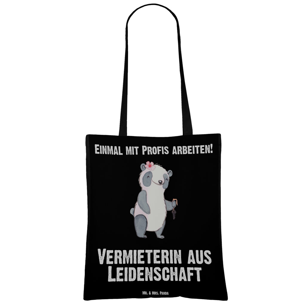 Tragetasche Vermieterin aus Leidenschaft Beuteltasche, Beutel, Einkaufstasche, Jutebeutel, Stoffbeutel, Tasche, Shopper, Umhängetasche, Strandtasche, Schultertasche, Stofftasche, Tragetasche, Badetasche, Jutetasche, Einkaufstüte, Laptoptasche, Beruf, Ausbildung, Jubiläum, Abschied, Rente, Kollege, Kollegin, Geschenk, Schenken, Arbeitskollege, Mitarbeiter, Firma, Danke, Dankeschön