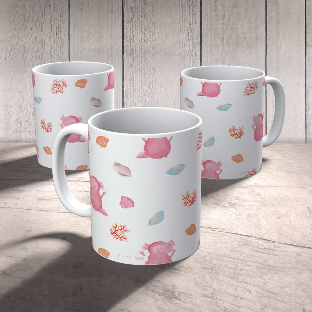 Tasse Axolotl Hurra Muster Tasse, Kaffeetasse, Teetasse, Becher, Kaffeebecher, Teebecher, Keramiktasse, Porzellantasse, Büro Tasse, Geschenk Tasse, Tasse Sprüche, Tasse Motive, Kaffeetassen, Tasse bedrucken, Designer Tasse, Cappuccino Tassen, Schöne Teetassen, Axolotl, Molch, Axolot, Schwanzlurch, Lurch, Lurche, fröhlich, Spaß, Freude, Motivation, Zufriedenheit