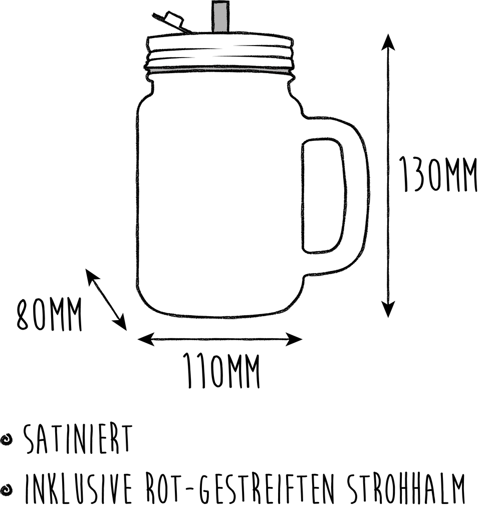 Trinkglas Mason Jar Stinktier Angriff Mason Jar, Glas, Trinkglas, Henkelglas, Sommerglas, Einmachglas, Cocktailglas, Cocktail-Glas, Mason Jar Trinkglas, Satiniertes Glas, Retro-Glas, Strohhalm Glas, Schraubdeckel Glas, Sommerparty Einrichtung, Stinktier, Skunk, Wildtier, Raubtier, Stinker, Stinki, wütend, Drohung