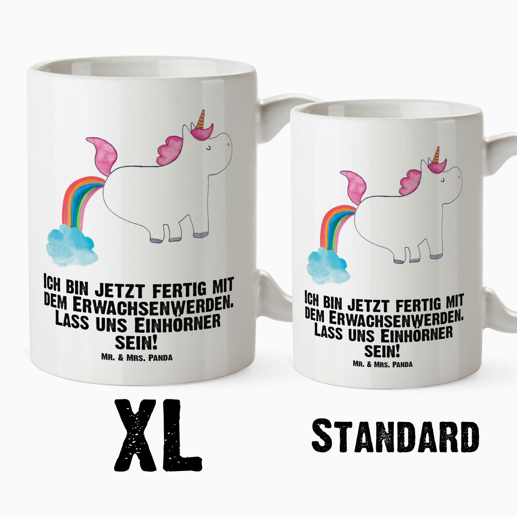 XL Tasse Einhorn Pupsend XL Tasse, Große Tasse, Grosse Kaffeetasse, XL Becher, XL Teetasse, spülmaschinenfest, Jumbo Tasse, Groß, Einhorn, Einhörner, Einhorn Deko, Pegasus, Unicorn, Pups, Regenbogen, Glitzer, Einhornpower, Erwachsenwerden, Spaß, lustig, Freundin