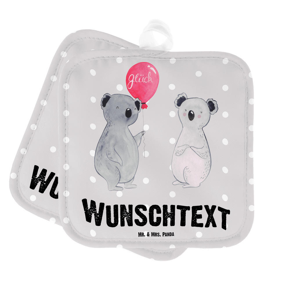 Personalisierte Topflappen Koala Luftballon Topflappen personalisiert, Personalisierte Topfuntersetzer, Personalisierter Ofenhandschuh, Topflappen Set personalisiert, Topflappen mit Namen, Namensaufdruck, Koala, Koalabär, Luftballon, Party, Geburtstag, Geschenk