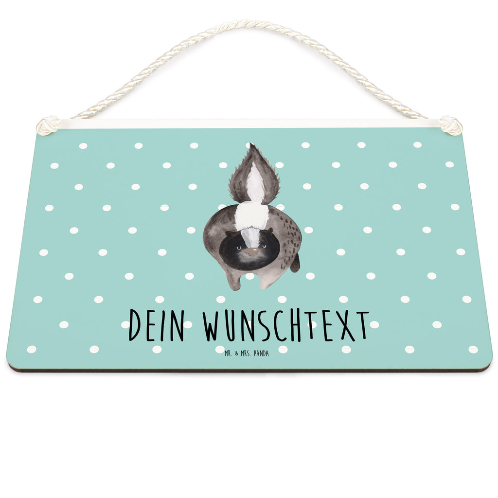 Personalisiertes Deko Schild Stinktier Angriff Dekoschild, Deko Schild, Schild, Tür Schild, Türschild, Holzschild, Wandschild, Wanddeko, Stinktier, Skunk, Wildtier, Raubtier, Stinker, Stinki, wütend, Drohung