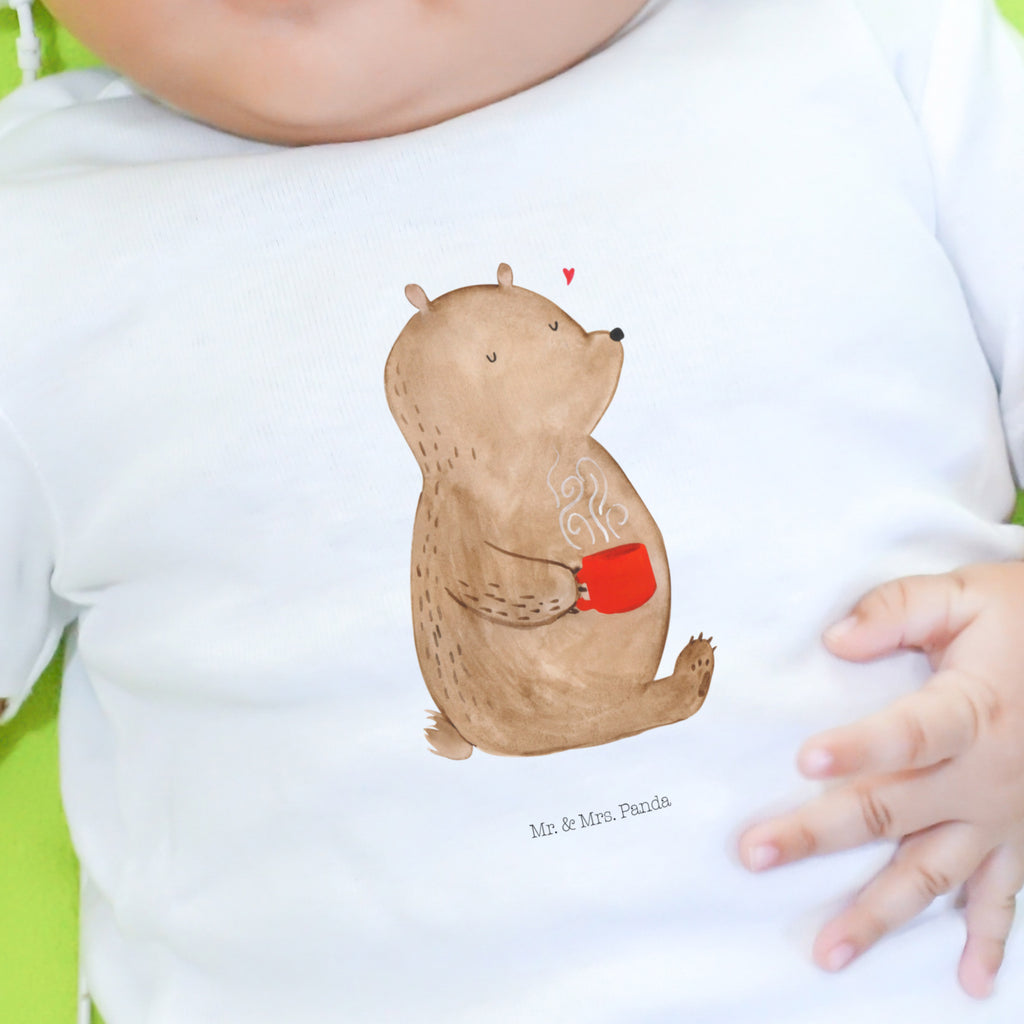 Baby Longsleeve Bär Kaffee Mädchen, Jungen, Baby, Langarm, Bio, Kleidung, Bär, Teddy, Teddybär, Kaffee, Coffee, Bären, guten Morgen, Morgenroutine, Welt erobern, Welt retten, Motivation