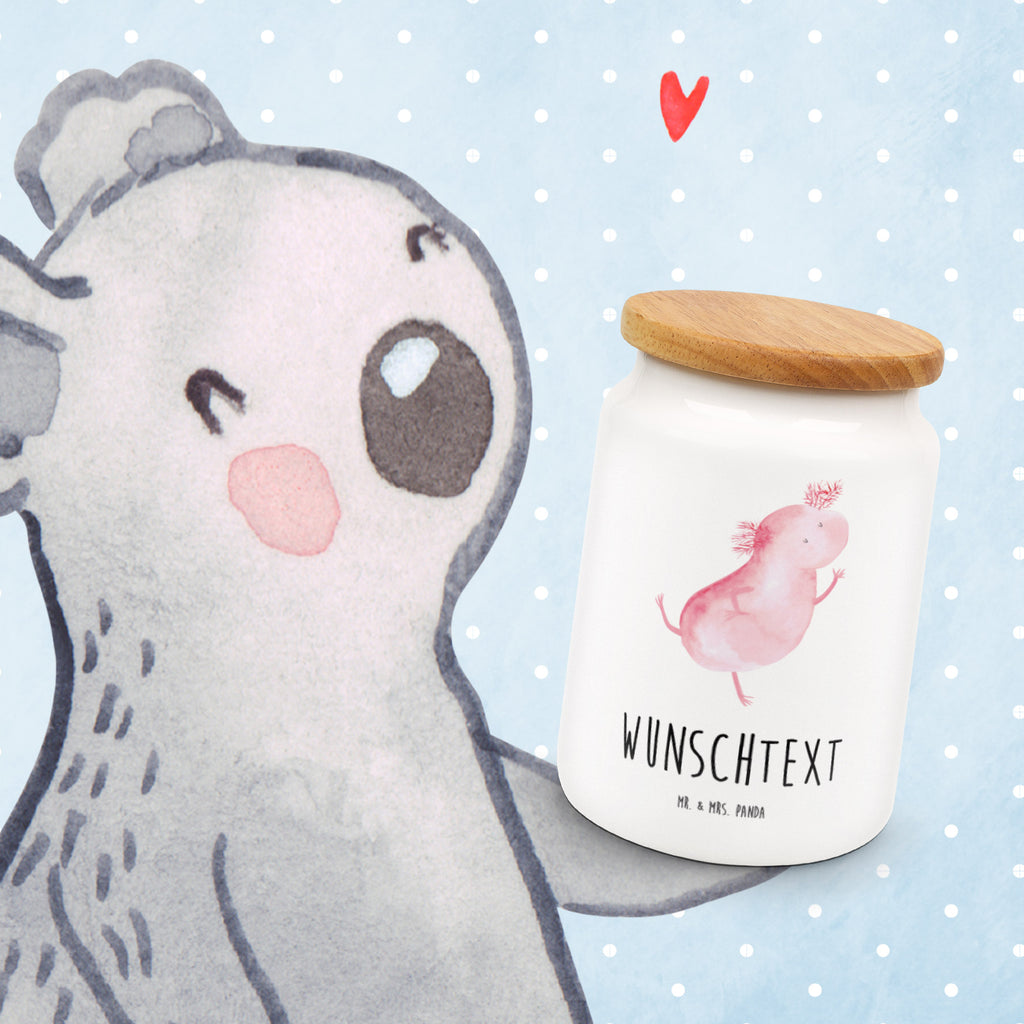 Personalisierte Vorratsdose Axolotl tanzt Personalisierte Vorratsdose, Personalisierte Keksdose, Personalisierte Keramikdose, Personalisierte Leckerlidose, Personalisierte Dose, Personalisierter Vorratsbehälter, Personalisierte Aufbewahrungsdose, Axolotl, Molch, Axolot, Schwanzlurch, Lurch, Lurche, Dachschaden, Sterne, verrückt, Freundin, beste Freundin