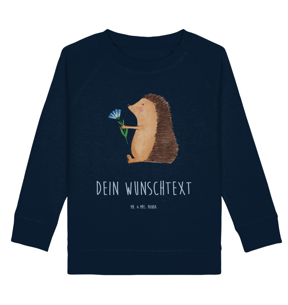 Personalisierter Kinder Pullover Igel mit Blume Personalisierter Kinder Pullover, Personalisiertes Kinder Sweatshirt, Jungen, Mädchen, Tiermotive, Gute Laune, lustige Sprüche, Tiere, Igel, Gute Besserung, Genesungswünsche, Krankheit, Krankenhaus, krank, Besuch