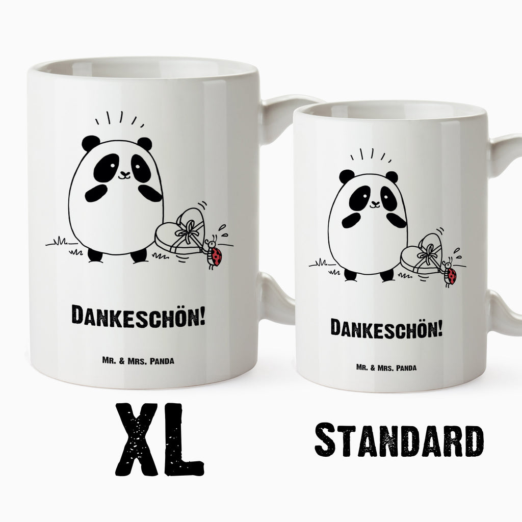 XL Tasse Easy & Peasy Dankeschön XL Tasse, Große Tasse, Grosse Kaffeetasse, XL Becher, XL Teetasse, spülmaschinenfest, Jumbo Tasse, Groß