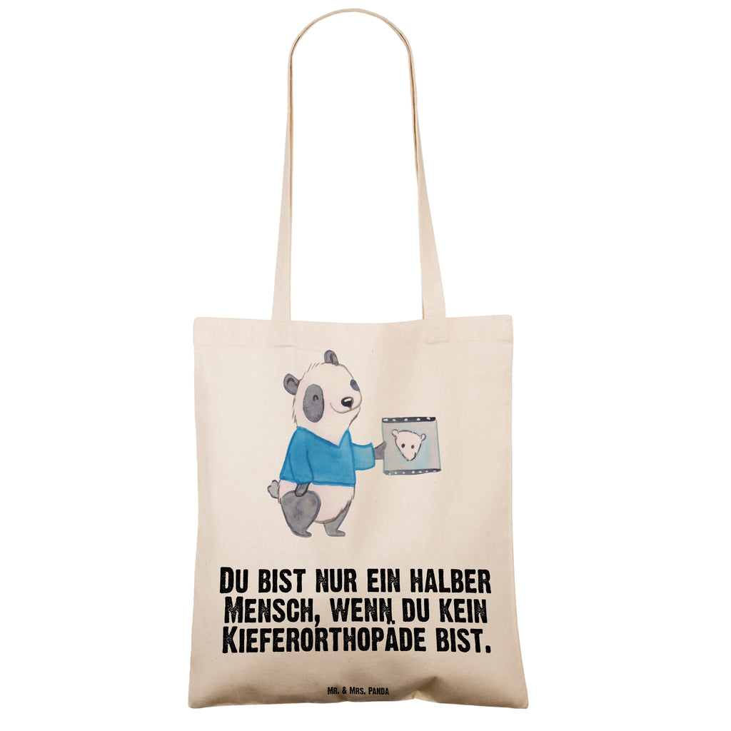 Tragetasche Kieferorthopäde mit Herz Beuteltasche, Beutel, Einkaufstasche, Jutebeutel, Stoffbeutel, Beruf, Ausbildung, Jubiläum, Abschied, Rente, Kollege, Kollegin, Geschenk, Schenken, Arbeitskollege, Mitarbeiter, Firma, Danke, Dankeschön