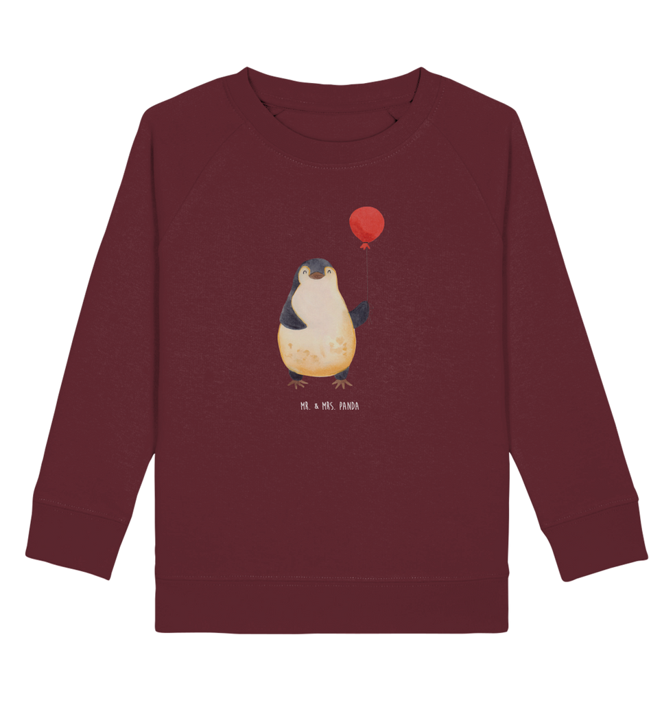 Organic Kinder Pullover Pinguin Luftballon Kinder Pullover, Kinder Sweatshirt, Jungen, Mädchen, Pinguin, Pinguine, Luftballon, Tagträume, Lebenslust, Geschenk Freundin, Geschenkidee, beste Freundin, Motivation, Neustart, neues Leben, Liebe, Glück