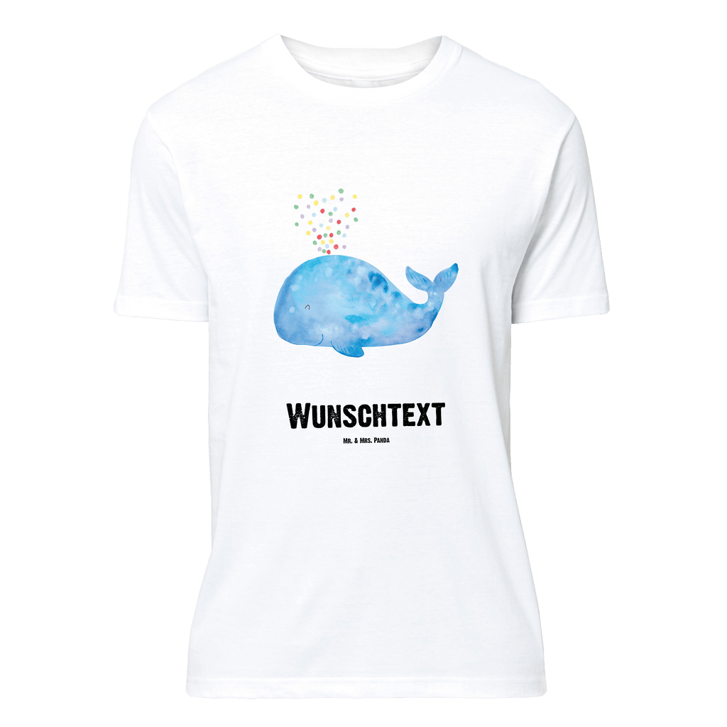 Personalisiertes T-Shirt Wal Konfetti T-Shirt Personalisiert, T-Shirt mit Namen, T-Shirt mit Aufruck, Männer, Frauen, Wunschtext, Bedrucken, Meerestiere, Meer, Urlaub, Wal, Konfetti, Wale, Motivation, Neuanfang, Trennung, Diät, Abnehmen, Neustart, Lebensabschnitt, Geburtstag