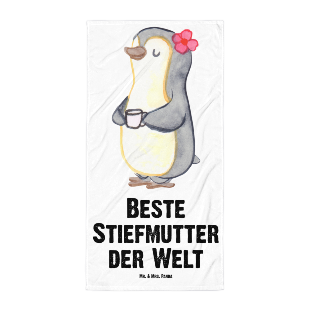 XL Badehandtuch Pinguin Beste Stiefmutter der Welt Handtuch, Badetuch, Duschtuch, Strandtuch, Saunatuch, für, Dankeschön, Geschenk, Schenken, Geburtstag, Geburtstagsgeschenk, Geschenkidee, Danke, Bedanken, Mitbringsel, Freude machen, Geschenktipp, Stiefmutter, Stief Mutter, Stiefmama, Mami, Mutter, Muttertag, Mutti, Mama, Tochter, Sohn, Beste