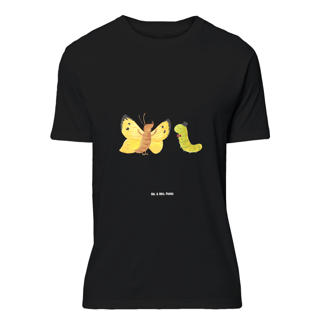 T-Shirt Standard Raupe & Schmetterling T-Shirt, Shirt, Tshirt, Lustiges T-Shirt, T-Shirt mit Spruch, Party, Junggesellenabschied, Jubiläum, Geburstag, Herrn, Damen, Männer, Frauen, Schlafshirt, Nachthemd, Sprüche, Tiermotive, Gute Laune, lustige Sprüche, Tiere, Raupe, Schmetterling, Zitronenfalter, Entwicklung, Erwachsen werden, Kokon, Hut, Hütchen, Schönheit, Aufwachsen