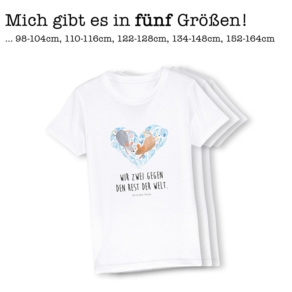 Organic Kinder T-Shirt Mäuse Herz Kinder T-Shirt, Kinder T-Shirt Mädchen, Kinder T-Shirt Jungen, Liebe, Partner, Freund, Freundin, Ehemann, Ehefrau, Heiraten, Verlobung, Heiratsantrag, Liebesgeschenk, Jahrestag, Hocheitstag, Maus, Mäuse, Liebesbotschaft, Liebesbeweis, Hochzeit, Lieblingsmensch, Gemeinsamkeit, Love, Geschenk für zwei