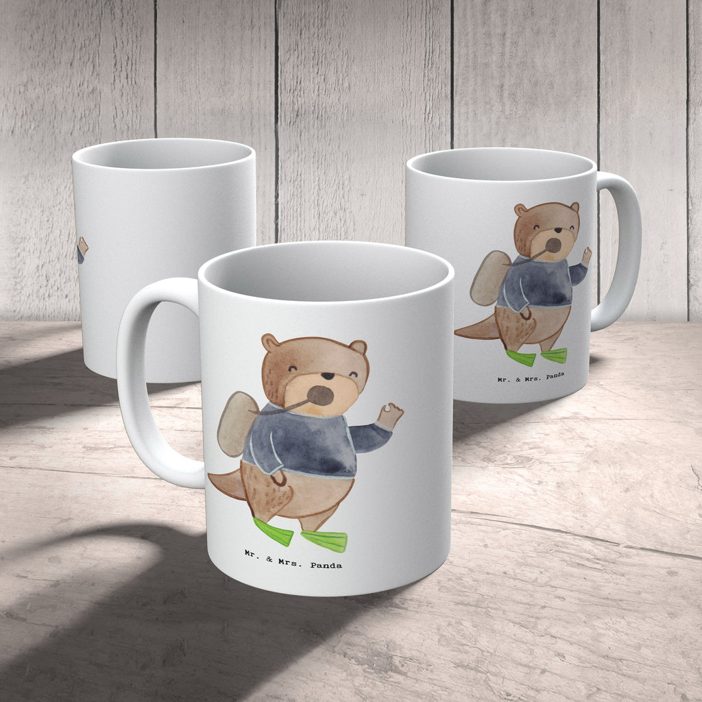 Tasse Tauchlehrer mit Herz Tasse, Kaffeetasse, Teetasse, Becher, Kaffeebecher, Teebecher, Keramiktasse, Porzellantasse, Büro Tasse, Geschenk Tasse, Tasse Sprüche, Tasse Motive, Kaffeetassen, Tasse bedrucken, Designer Tasse, Cappuccino Tassen, Schöne Teetassen, Beruf, Ausbildung, Jubiläum, Abschied, Rente, Kollege, Kollegin, Geschenk, Schenken, Arbeitskollege, Mitarbeiter, Firma, Danke, Dankeschön