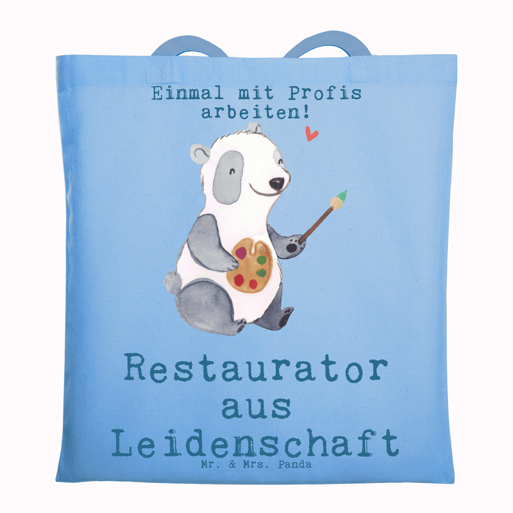 Tragetasche Restaurator aus Leidenschaft Beuteltasche, Beutel, Einkaufstasche, Jutebeutel, Stoffbeutel, Tasche, Shopper, Umhängetasche, Strandtasche, Schultertasche, Stofftasche, Tragetasche, Badetasche, Jutetasche, Einkaufstüte, Laptoptasche, Beruf, Ausbildung, Jubiläum, Abschied, Rente, Kollege, Kollegin, Geschenk, Schenken, Arbeitskollege, Mitarbeiter, Firma, Danke, Dankeschön