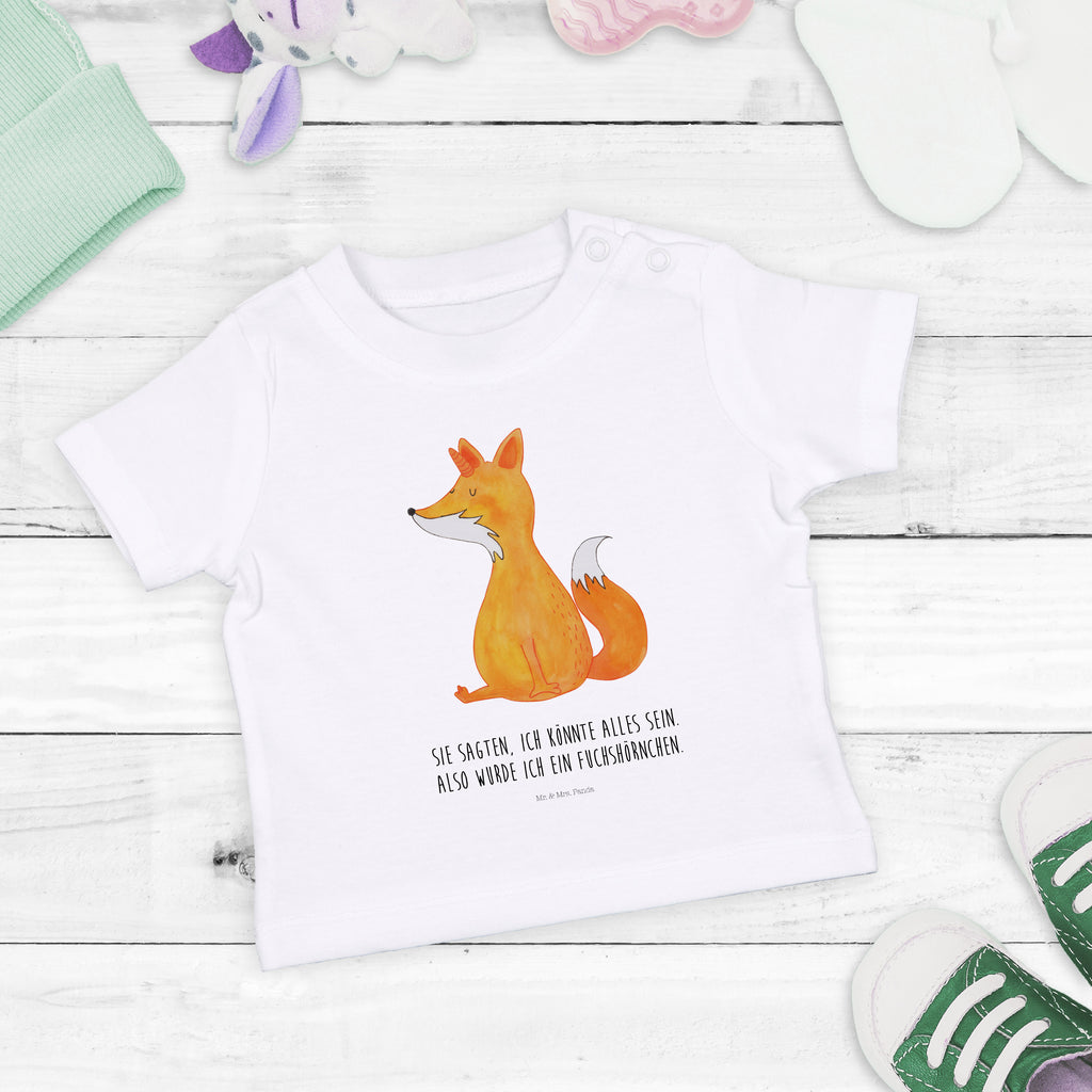 Organic Baby Shirt Einhorn Fuchs Baby T-Shirt, Jungen Baby T-Shirt, Mädchen Baby T-Shirt, Shirt, Einhorn, Einhörner, Einhorn Deko, Pegasus, Unicorn, Fuchs, Unicorns, Fuchshörnchen, Fuchshorn, Foxycorn, Füchse