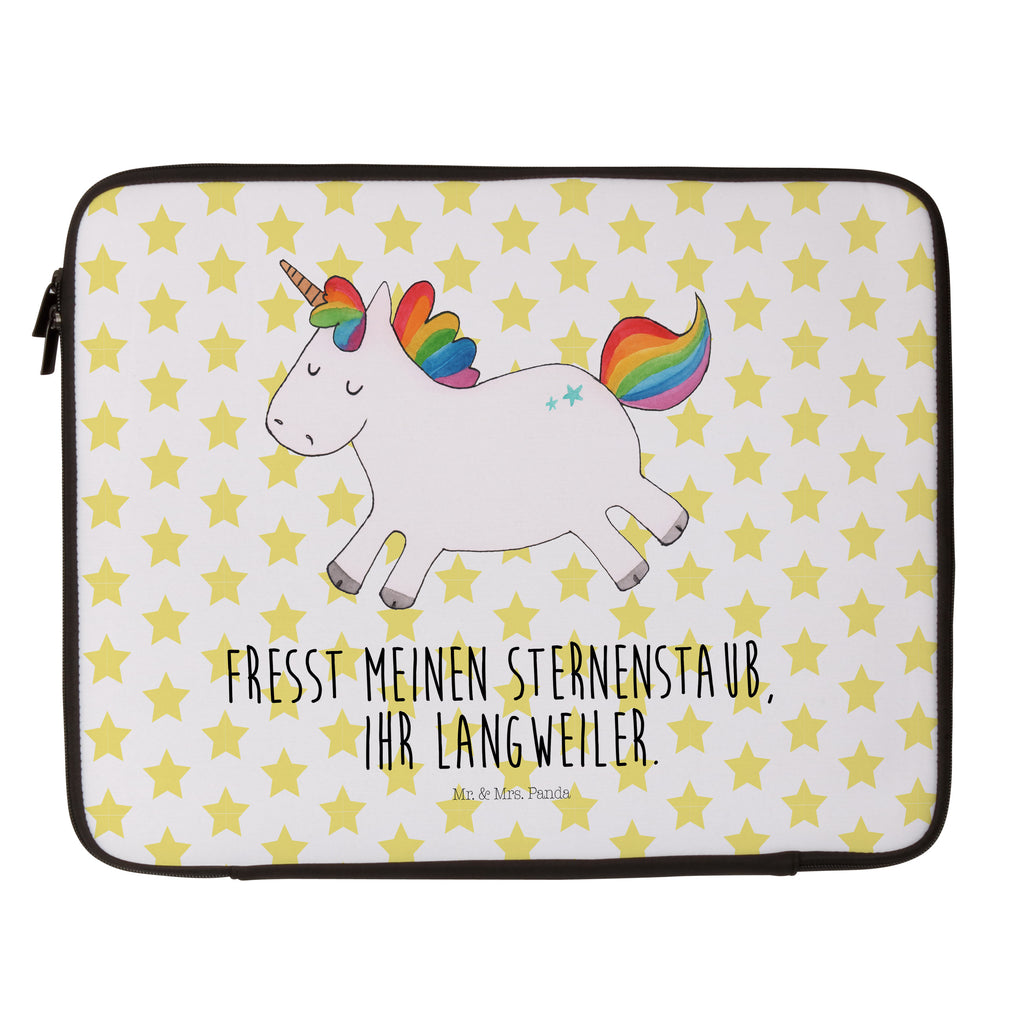 Notebook Tasche Einhorn Happy Notebook Tasche, Laptop, Computertasche, Tasche, Notebook-Tasche, Notebook-Reisehülle, Notebook Schutz, Einhorn, Einhörner, Einhorn Deko, Pegasus, Unicorn, glücklich, fröhlich, Spaß, Freude, Lebensfreude, witzig, spannend, Lächeln, Lachen