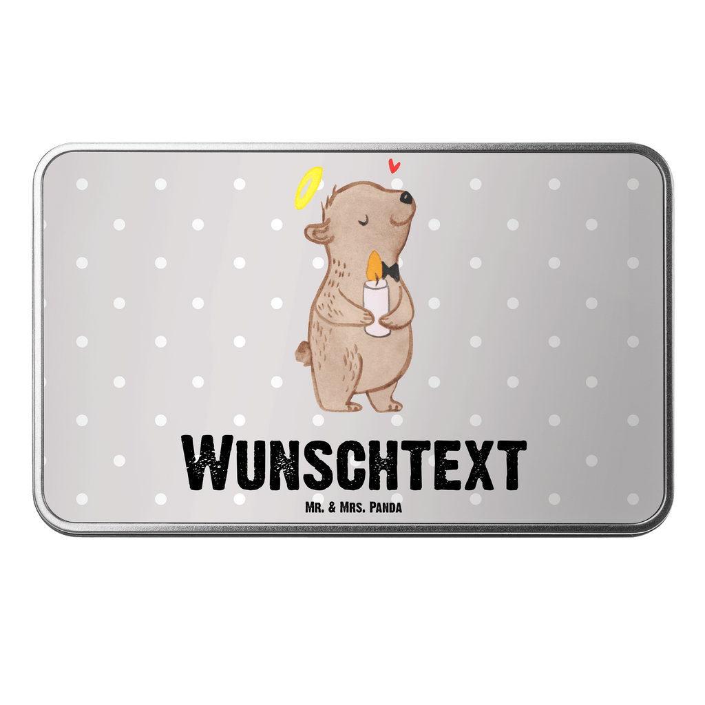 Personalisierte Metalldose Bär Kommunion Mädchen Personalisierte Metalldose, Dose mit Namen, Namensdose, Kiste mit Namen, Namenskiste, Konfirmation, Kommunion, Jugendweihe, Konfirmation Geschenk, Kommunion Geschenk, Kommunion Dankeschön, Glauben, Liebe, Gott, Gläubig