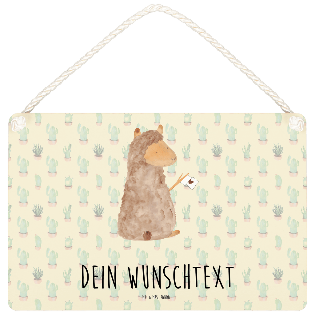 Personalisiertes Deko Schild Alpaka Fahne Dekoschild, Deko Schild, Schild, Tür Schild, Türschild, Holzschild, Wandschild, Wanddeko, Alpaka, Lama, Alpakas, Lamas, Liebe