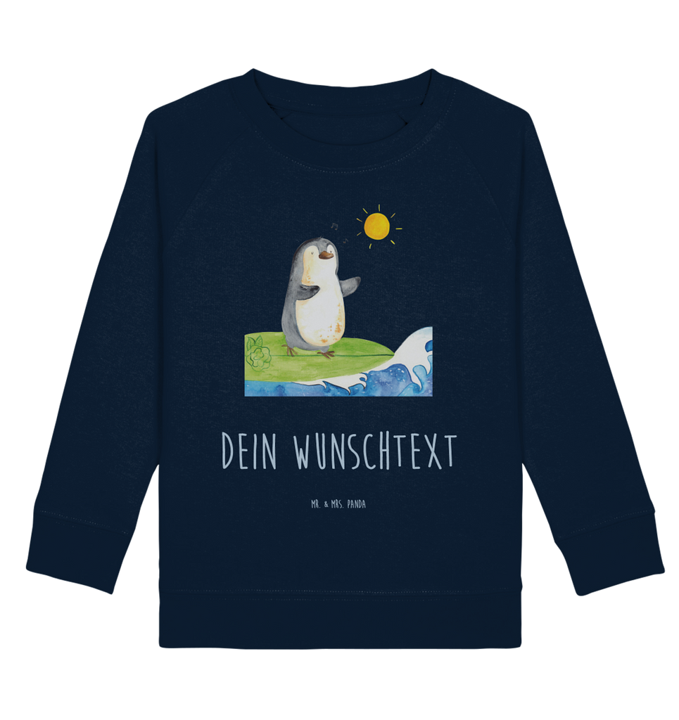 Personalisierter Kinder Pullover Pinguin Surfer Personalisierter Kinder Pullover, Personalisiertes Kinder Sweatshirt, Jungen, Mädchen, Pinguin, Pinguine, surfen, Surfer, Hawaii, Urlaub, Wellen, Wellen reiten, Portugal