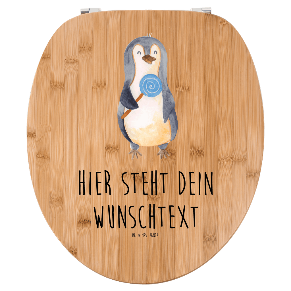 Personalisierter WC Sitz Motiv Pinguin Lolli Personalisierte Klobrille, Personalisierter Klodeckel, Personalisierter Toilettendeckel, Personalisierter WC-Sitz, Toilettendeckel mit Namen, WC Sitz mit Namen, Pinguin, Pinguine, Lolli, Süßigkeiten, Blödsinn, Spruch, Rebell, Gauner, Ganove, Rabauke